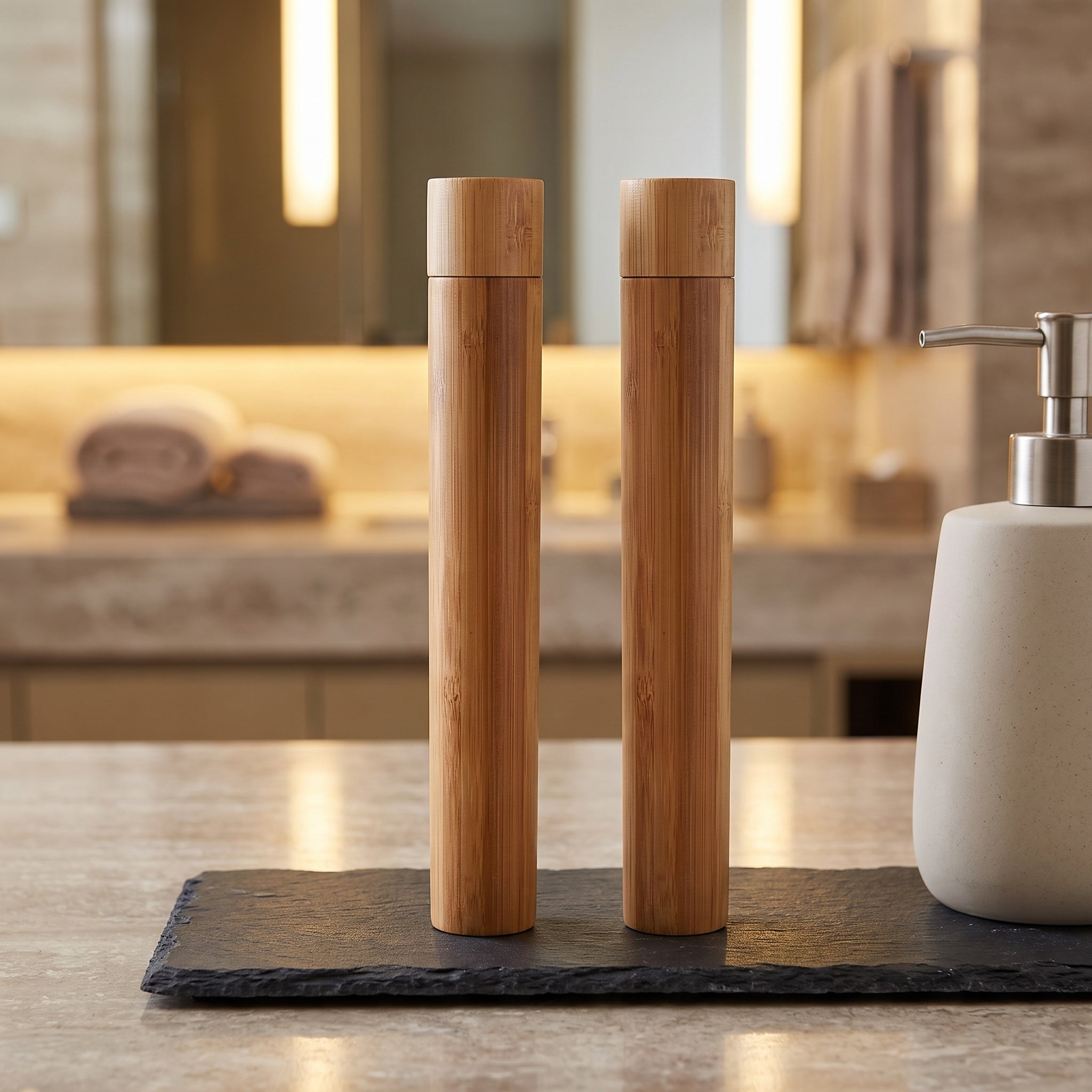 Bamboo Toothbrush - 4 unidades de cartuchos portátiles para