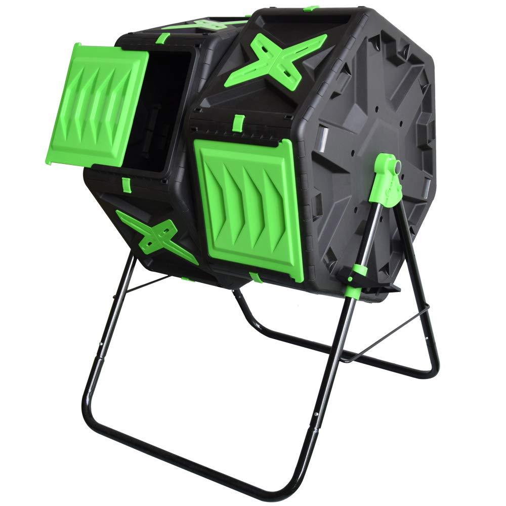 Compost Bin - Compostador Giratorio de Doble Cámara de