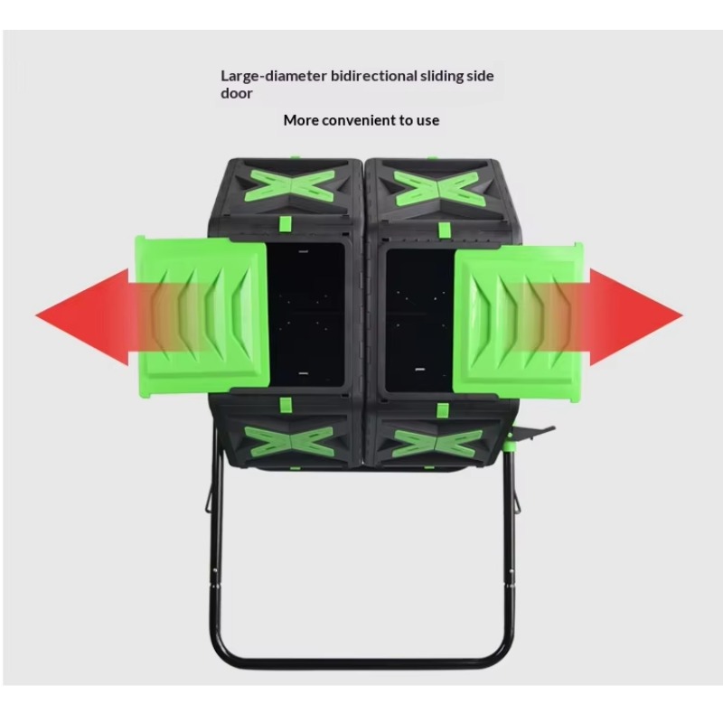 Compostador Giratorio de Doble - Compost Bin reseña y precio
